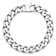 Rhodium Over Sterling Silver Polished 10.0mm Curb 8 Inch Chain Bracelet