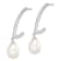 Rhodium Over Sterling Silver 8-9mm White Rice Freshwater Cultured Pearl Earrings