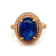 5.05 Ctw Australian Opal and 0.57 Ctw White Diamond Ring in 18K YG
