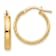 10k Yellow Gold 9/16 inch Polished Hoop Earrings
