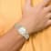Mens Charles Hubert Two-tone Stainless Steel Silver-White Dial Watch