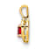 10k Yellow Gold and Rhodium Over 10k Yellow Gold 0.60 ctw Ruby
Birthstone and Diamond Pendant
