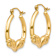 14k Yellow Gold 11/16" Polished Ram Hoop Earrings