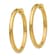 14k Yellow Gold 1 3/16" Non-Pierced Hoop Earrings