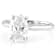 Lab-Grown Diamond Oval Solitaire Ring In 14K White Gold 2.00ct