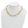 14K Yellow Gold Oval Link Y-drop 18-inch Adjustable Necklace