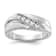 Rhodium Over 14K White Gold Lab Grown Diamond SI1/SI2, G H I, Men's Ring