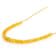 Yellow Sapphire Rondelle Beaded Necklace In 18K Gold Over Sterling Silver