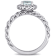 Aquamarine and Diamond 14K White Gold Halo Ring 0.84ctw