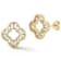 Sterling Statements 14K Yellow Gold Over Sterling Silver Cubic Zirconia
Open Clover Studs