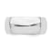 Rhodium Over Sterling Silver 8mm Half-Round Band