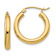 14k Yellow Gold Polished 13/16" Tube Hoop Earrings