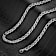 Invicta Men's Figaro Chain Necklace 7mm In Stainless Steel 24 Inch