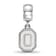 Sterling Silver Rhodium-plated LogoArt Ohio State University Small
Dangle Bead