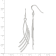 Sterling Silver Polished Fancy Curved Design Dangle Earrings