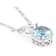 Sky Blue Topaz Solitaire Necklace In Sterling Silver 6.61ct