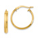 14k Yellow Gold Polished 13/16"Medium Hoop Earrings