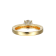 White Cubic Zirconia 18k Yellow Gold Over Sterling Silver Ring With Band 3.63ctw
