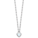 Rhodium Over Sterling Silver Lab Created Opal Heart Paperclip Link Necklace