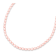Rhodium Over Sterling Silver 4-5mm Pink Rice FWC Pearl Children's Necklace