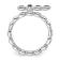 Rhodium Over Sterling Silver Stackable Expressions Cross Garnet Ring 0.14ctw