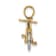 14k Two-tone Gold 3D Bicycle with Moveable Tires Charm