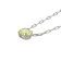 Green Cubic Zirconia Rhodium Over Sterling Silver Paperclip Necklace 3.26ctw