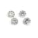 Montana Colorless Sapphire Unheated 1.75mm Round Set of 4 0.10ctw