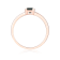 Square Green Tourmaline 14K Rose Gold Over Sterling Silver Solitaire
Ring, 0.50ct