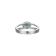 Green And White Cubic Zirconia Platinum Over Sterling Silver Ring 2.27ctw