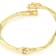 Polished Diamond-Cut Twist Bangle In 10K Gold