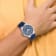 Charles Hubert Stainless Steel Blue Dial Watch