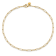 14K Yellow Gold Polished Fancy Link Anklet