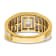 14K Two-tone Yellow and White Gold Lab Grown Diamond SI1/SI2, G H I,
Men's Ring