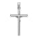 Rhodium Over 14K White Gold Crucifix Pendant