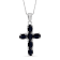 Black Sapphire Rhodium Over Sterling Silver Pendant with Chain 1.68ctw