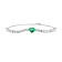 Lab Created Emerald and Moissanite Accent Sterling Silver Heart Shape
Tennis Bracelet