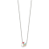 Rhodium Over Sterling Silver Enameled Cake Necklace