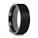 SAN BERNARDINO Brushed Finish Flat Black Titanium Men’s Wedding Band 6mm