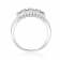 Oval Blue Sapphire and Round Moissanite Sterling Silver Wide Band Ring