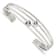 Sterling Silver Polished 4 Band Knots Cuff Bracelet