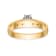 14K Yellow Gold AA Quality Engagement Ring 0.09ctw