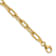 14K Yellow Gold Polished and Textured Fancy Link Bracelet
