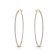 Clear CZ , Two-Tone Plating Rhodium & 14k Gold Plated over Brass
Slim Large Hoop Earrings