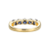 Blue Cubic Zirconia 18k Yellow Gold Over Sterling Silver Ring 1.77ctw