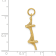 14k Yellow Gold Textured Mackinac Bridge Charm Pendant