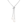 7-8mm White Cultured Freshwater Pearl Sterling Silver Necklace