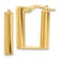 14k Yellow Gold 13/16" Polished U Shape Hoop Earrings
