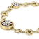 Flower Bouquet Cameo Bracelet In 18K Gold Over Sterling Silver