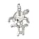 Rhodium Over Sterling Silver Blue Inlay Lab Created Opal Turtle Slide Pendant